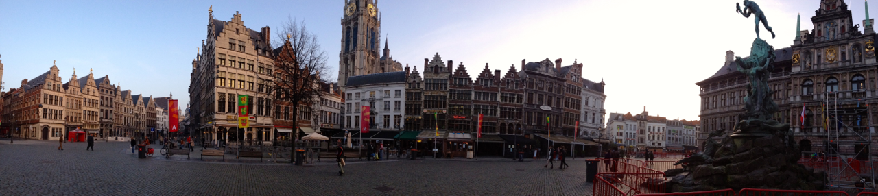 Panorama d'Anvers en Belgique