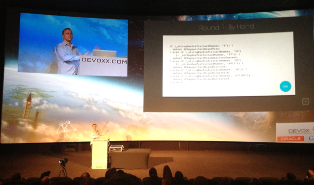 Bob Lee pour sa session sur la stack technique de Square